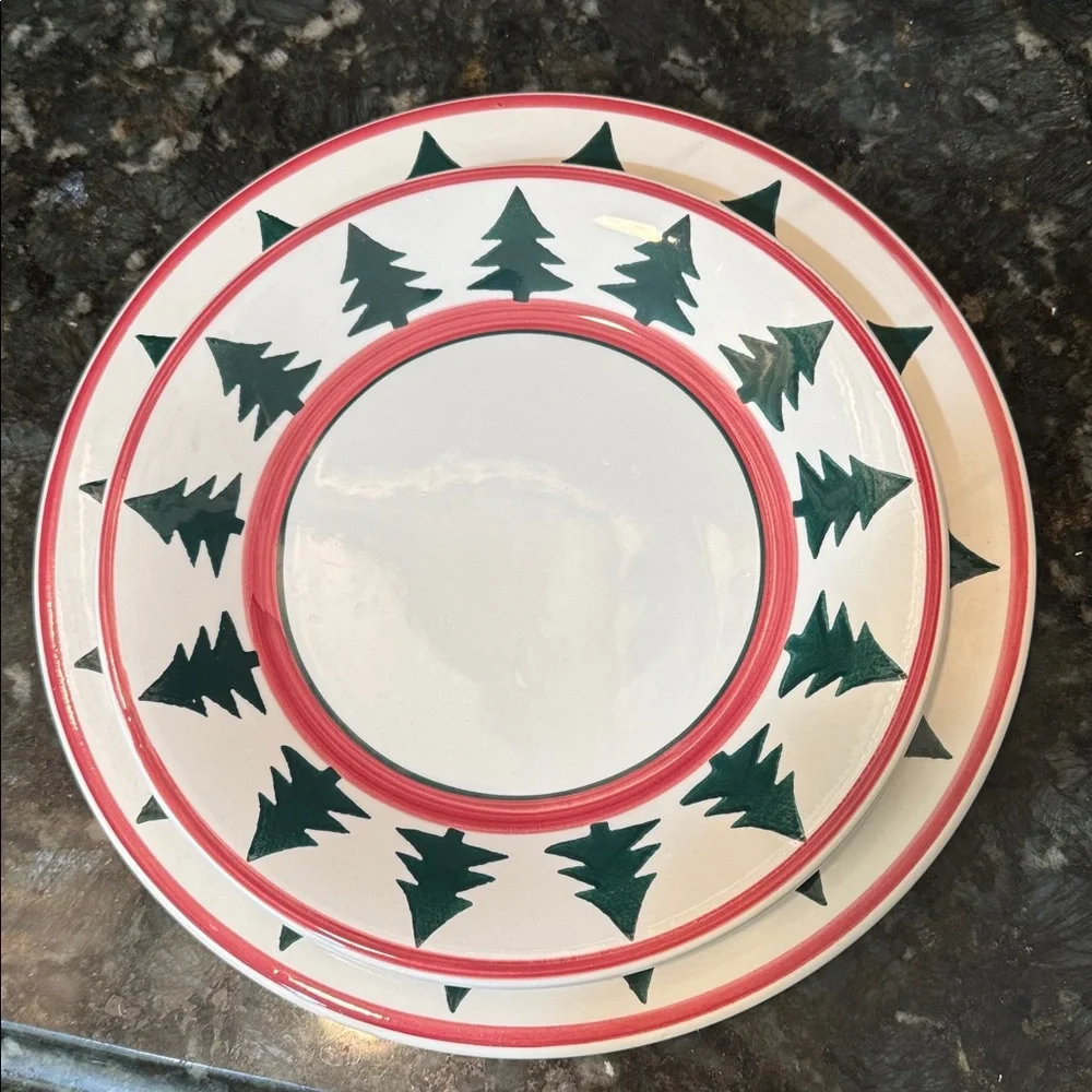 Pier 1 O’Tannenbaum charger plate.